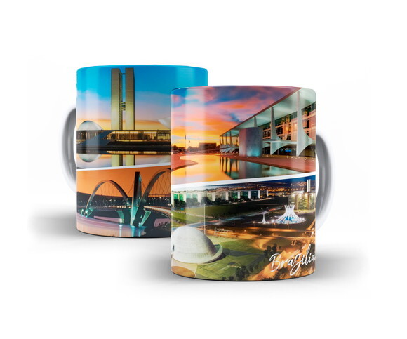 Caneca Cidade Turística Brasília Distrito Federal - Mod 004