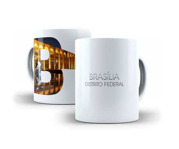 Caneca Cidade Turística Brasília Distrito Federal - Mod 002