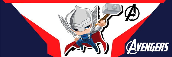 Caneca Com Colher Personalizada Thor Vingadores #1