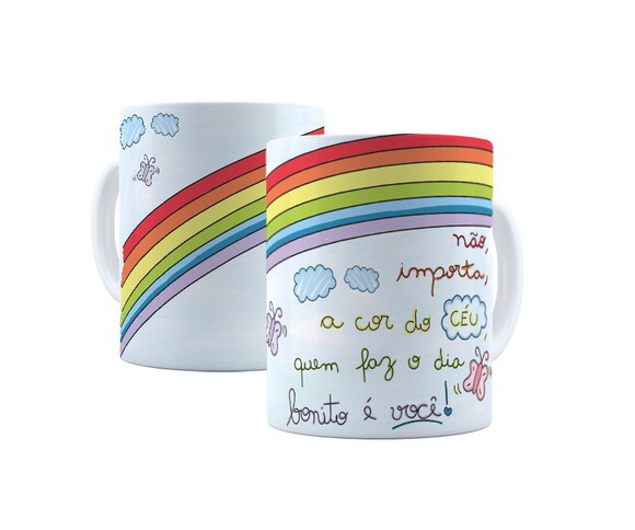 Caneca com Frases Inspiradoras Motivação Sonhos e Objetivos