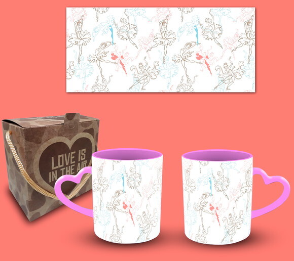 Caneca Coração Personalizada Profissão Bailarina + Cx #