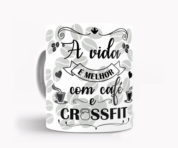 Caneca Crossfit com nome + Caixinha