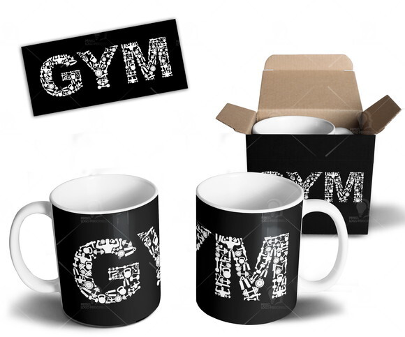 Caneca Crossfit Gym Academia + Caixinha - Mod 01