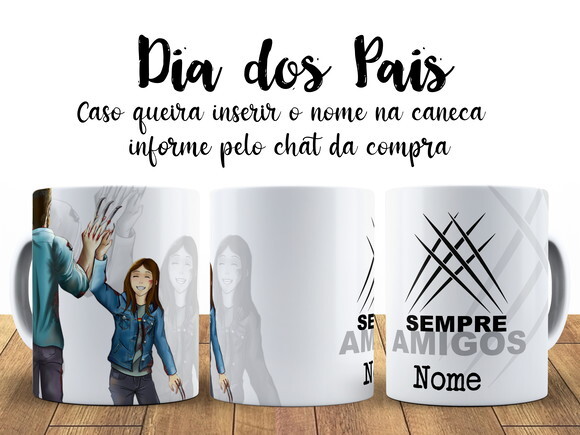 Caneca Dia dos Pais Wolverine com nome + Caixinha