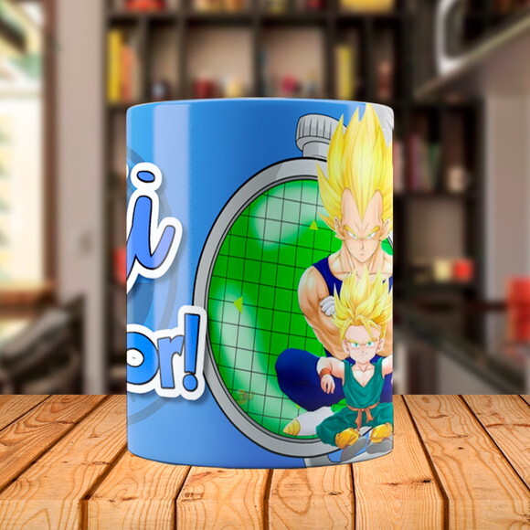 Caneca Dia dos Pais Vegeta Dragon Ball com Nome