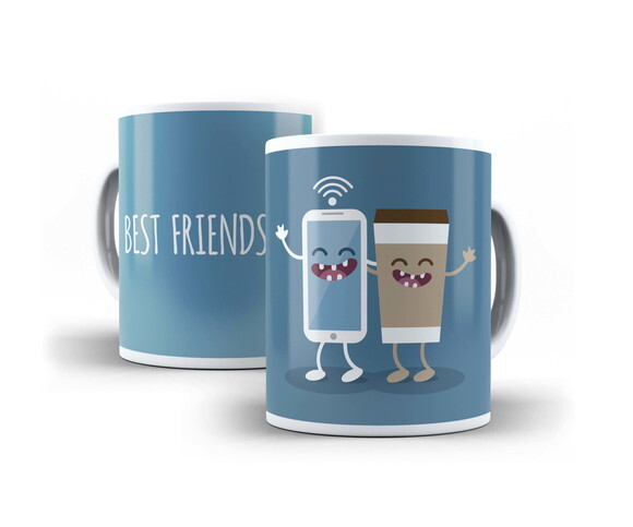 Caneca Divertida Amizade Amigos Best Friend