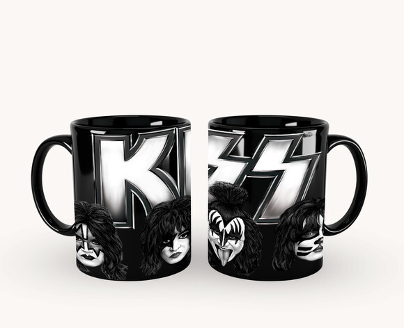 Caneca E Almofada + Kit Personalizado Banda Kiss Rock