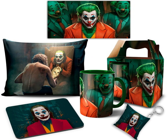 Caneca E Almofada + Kit Personalizado Coringa Filme 2019