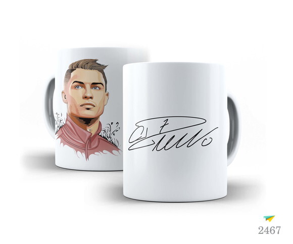Caneca E Almofada + Kit Personalizado Cristino Ronaldo Cr7