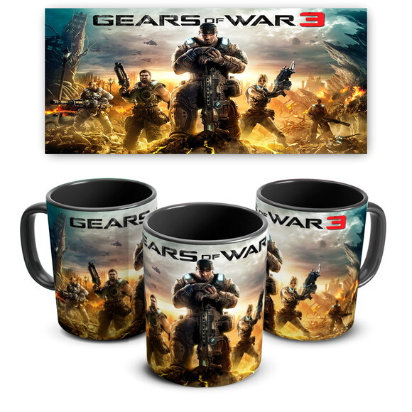 Caneca E Almofada + Kit Personalizado Game Gear Of War 3!!!!
