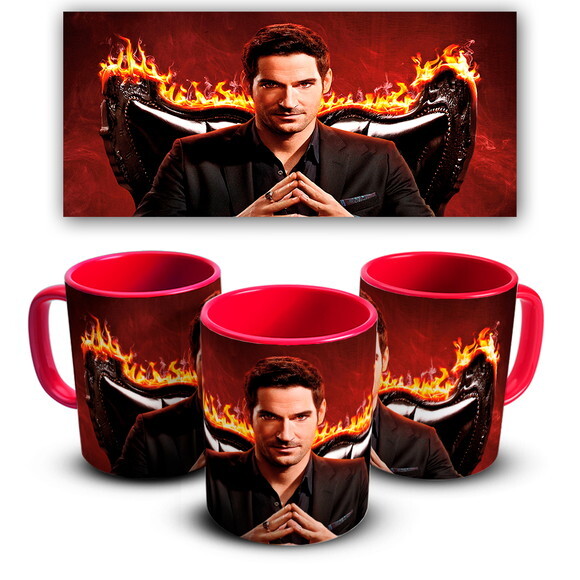 Caneca E Almofada + Kit Personalizado Série Lúcifer Netflix