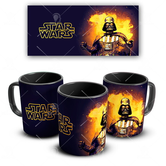 Caneca E Almofada + Kit Personalizado Star Wars Darth Vader