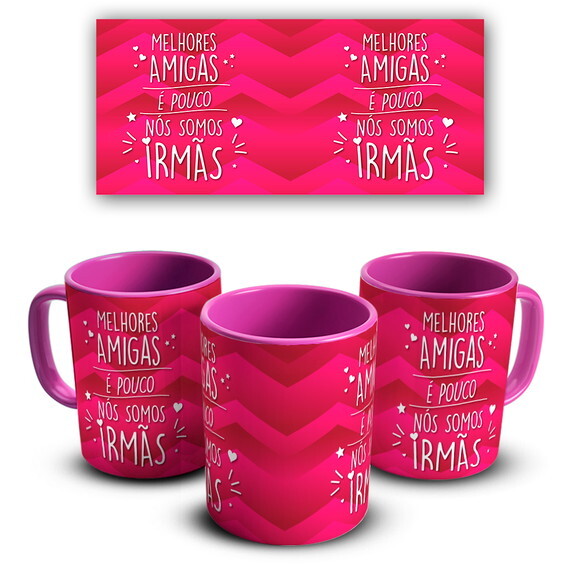 Caneca E Almofada Amigas Amizade friends + Super Kit