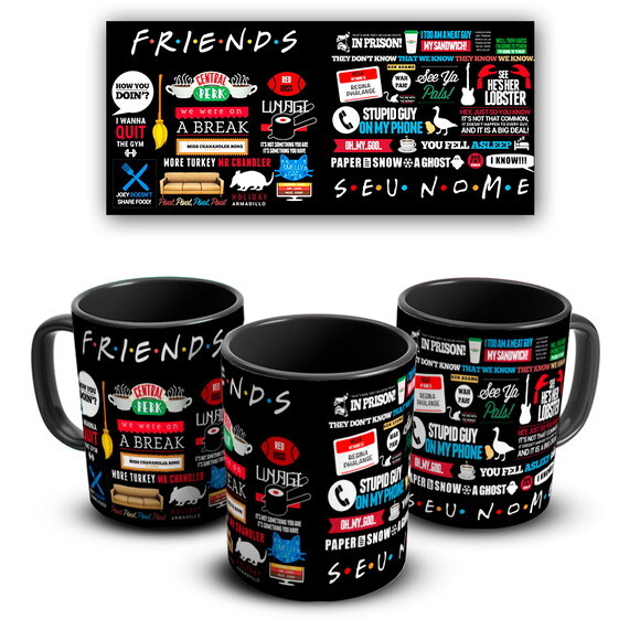 Caneca E Almofada Friends Série Seriado + Super Kit