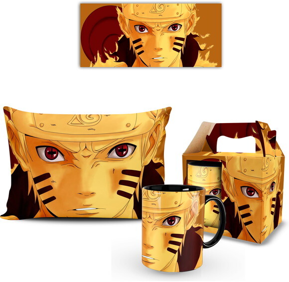 Caneca E Almofada Naruto Shippuden Modo Sabio Dos 6 Caminhos