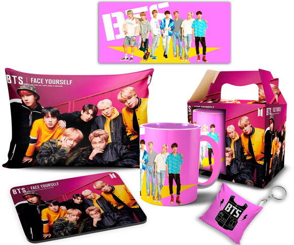 Caneca E Almofada Personalizada Banda Bts Kpop + Caixinha