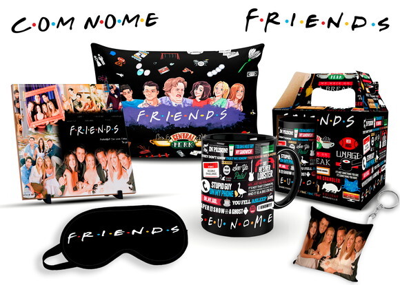 Caneca e Almofada Personalizada Série Friends com Nome