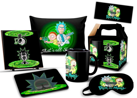 Caneca E Almofada Rick e Morty + Super Kit