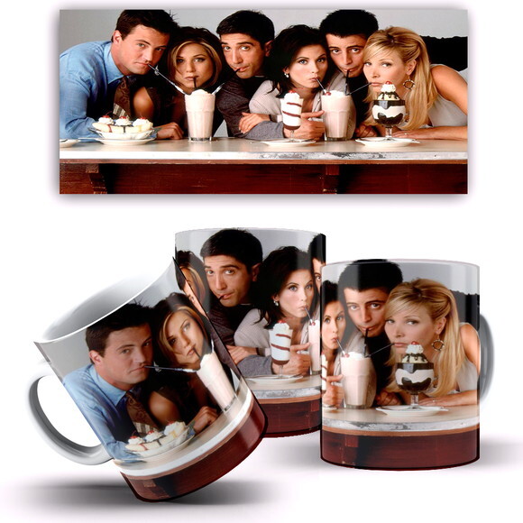 Caneca E Almofada Série Friends Foto + Caixinha