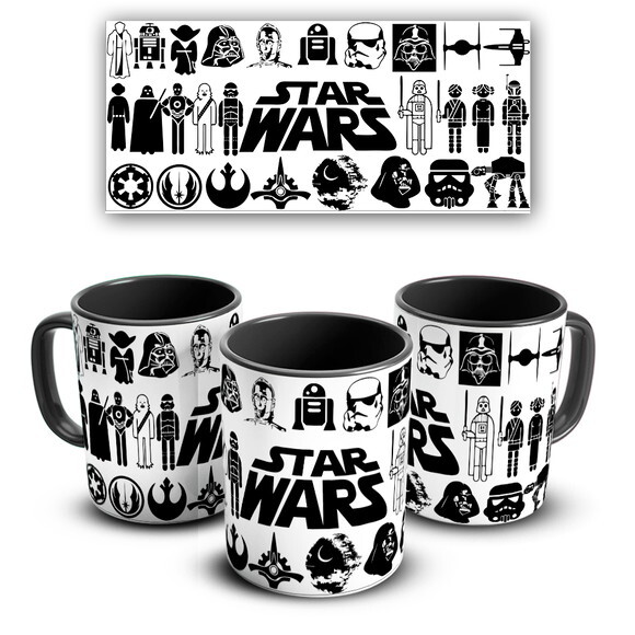 Caneca E Almofada Star Wars Filme + Kit Personalizado Mod 02