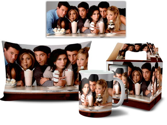 Caneca E Almofada Série Friends Foto + Caixinha