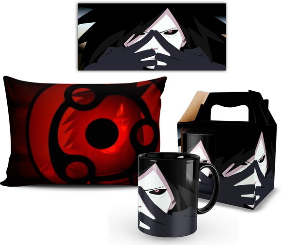 Caneca E Almofada Uchiha Madara Naruto Shippuden Mod 001