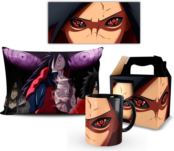 Caneca E Almofada Uchiha Madara Naruto Shippuden Mod 001