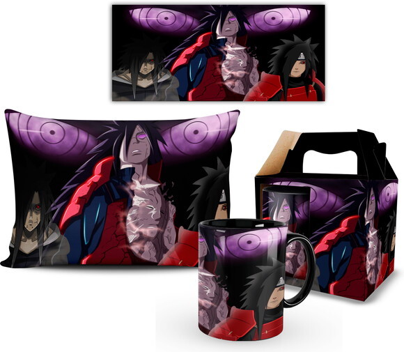 Caneca E Almofada Uchiha Madara Naruto Shippuden Mod 003