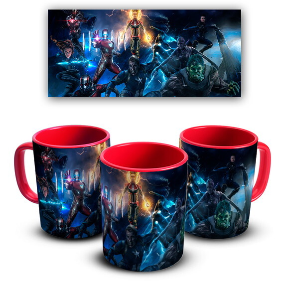 Caneca E Almofada Vingadores Avengers Marvel + Super Kit
