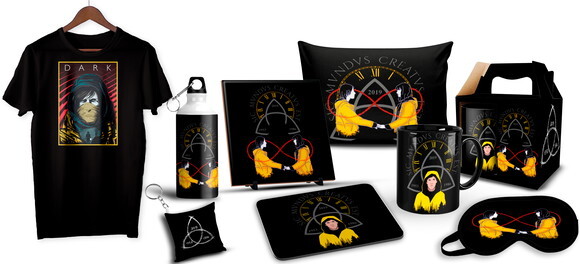 Caneca e Camiseta + Kit Série Dark