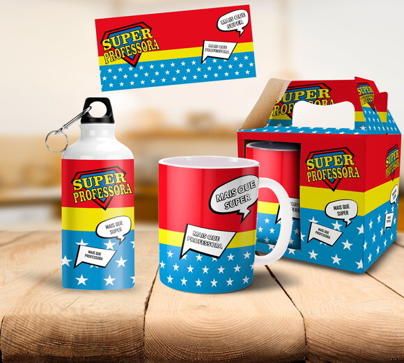 Caneca e Squeeze Personalizado Super Professora !!!!