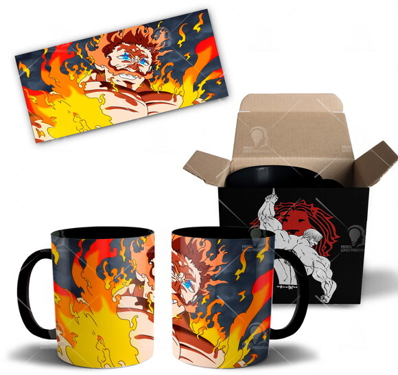 Caneca Escanor the one ultimate Nanatsu No Taizai + Caixinha
