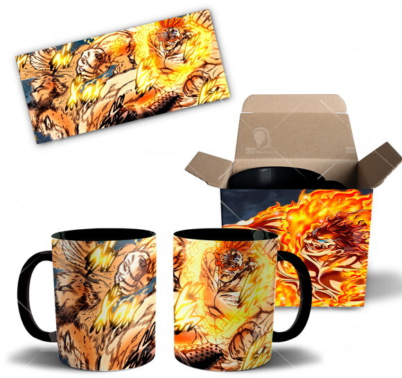 Caneca Escanor VS Rei demônio Nanatsu No Taizai + Caixinha
