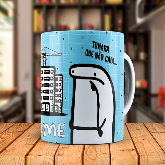 Caneca Flork Profissão Engenharia Civil com Nome