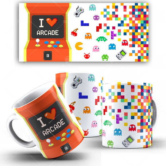 Caneca Game I love Jogar Vídeo Game + Caixinha