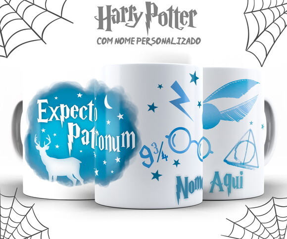 Caneca Harry Potter Expecto Patronum com Nome