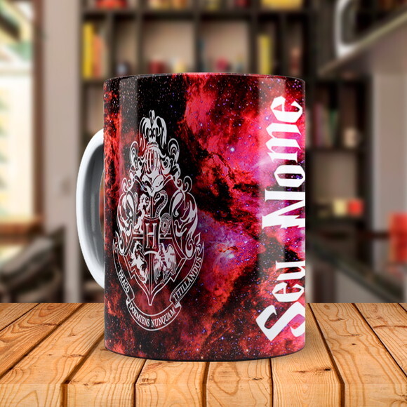Caneca Harry Potter Grifinória Constelação com Nome