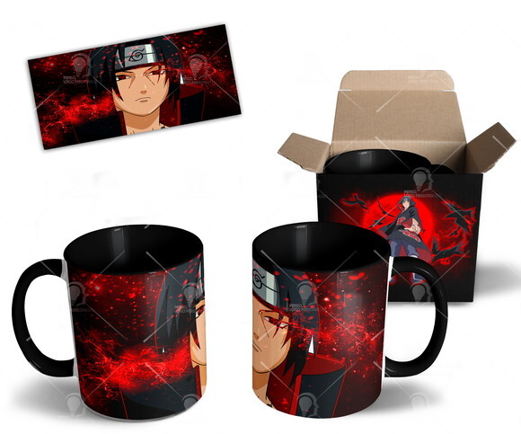 Caneca Itachi Uchiha Anime Naruto Shippuden + Caixinha