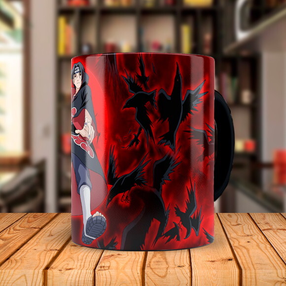 Caneca Itachi Uchiha com Nome Personalizado