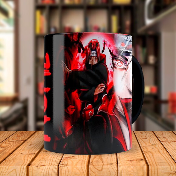 Caneca Itachi Uchiha Personalizado com Nome