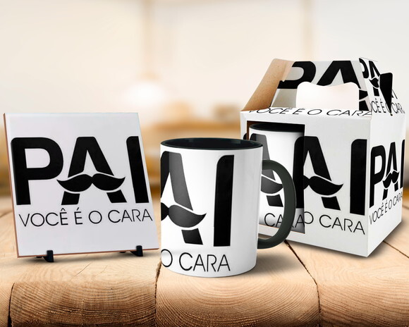 Caneca KIT Personalizada DIa dos Pais Presente + Caixinha #1