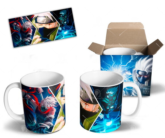Caneca Kakashi Hatake Anime Naruto Shippuden - Mod 002
