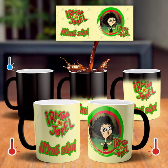 Caneca Mágica + Almofada Irmão do Jorel com Nome