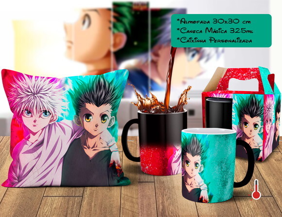 Caneca Mágica + Almofada Hunter x Hunter