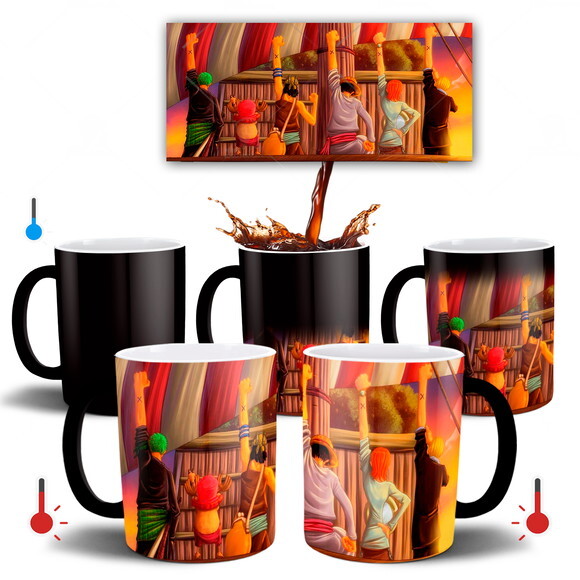 Caneca Mágica + Almofada One Piece Alabasta