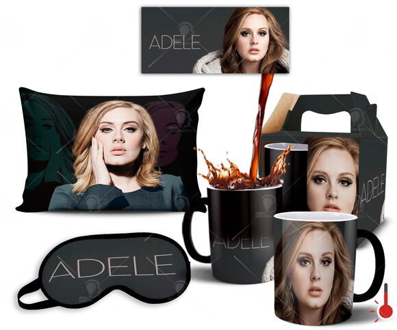 Caneca Mágica + Kit Cantora Adele - Mod 002