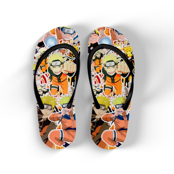 Caneca Mágica + Kit com Chinelo Naruto com Nome