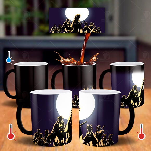 Caneca Mágica + Kit Demon Slayer Kimetsu No Yaiba Hashira