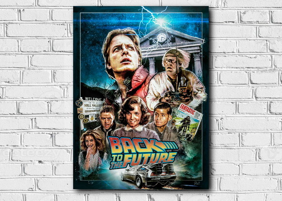 Caneca Mágica + Kit Filme de Volta para o Futuro com Nome