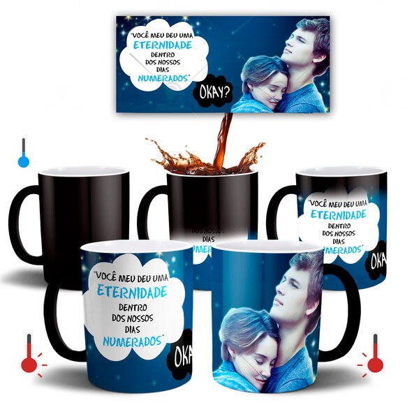 Caneca Mágica + Kit Filme a Culpa é das Estrelas